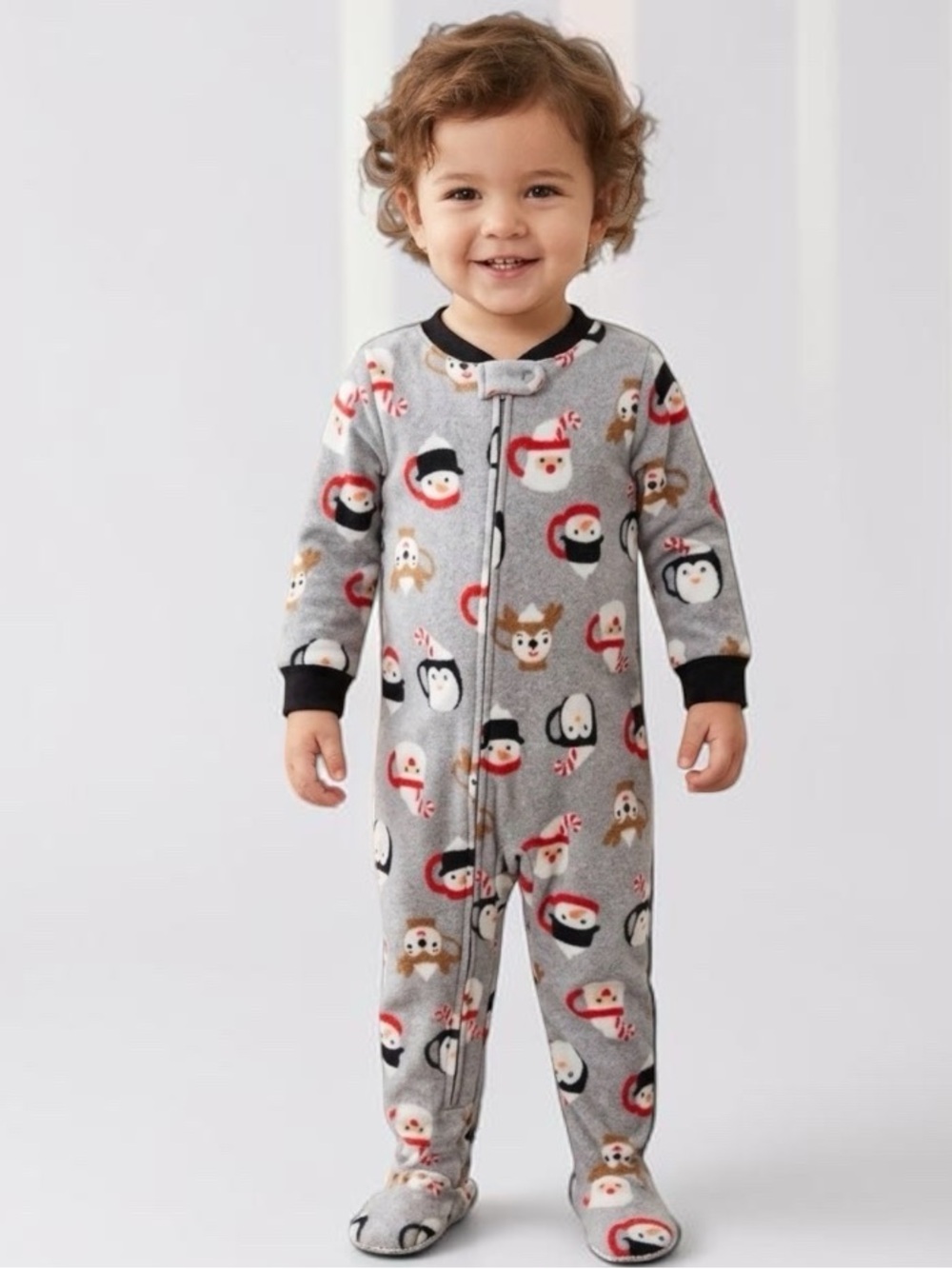 🎉 (18m) Carter’s Holiday Winter Friends Footed Pajamas
